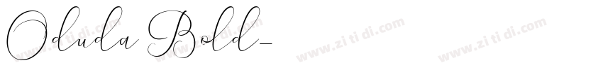 Oduda Bold字体转换